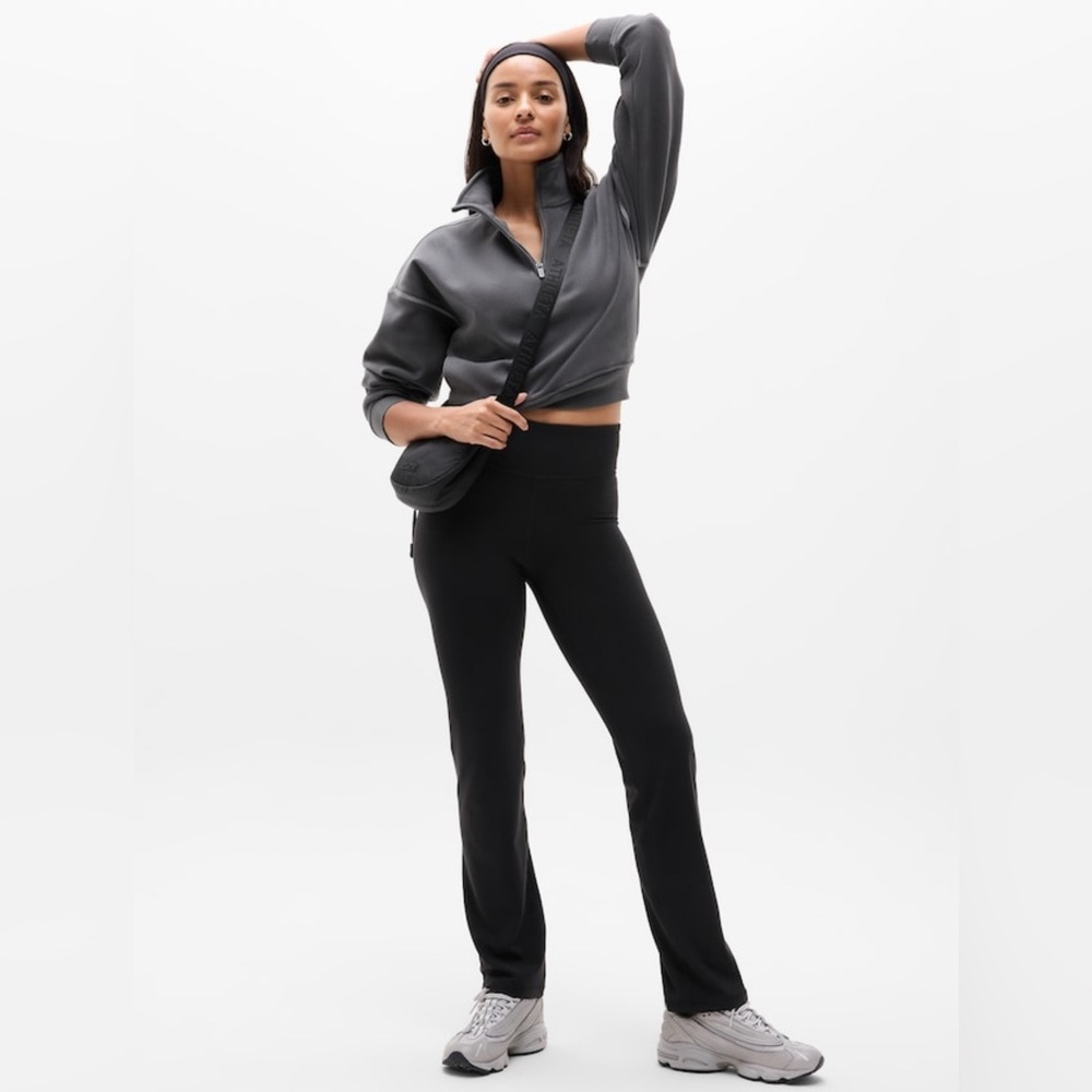 NWT Athleta Elation Straight Black Leg Sz Small (# 769062)